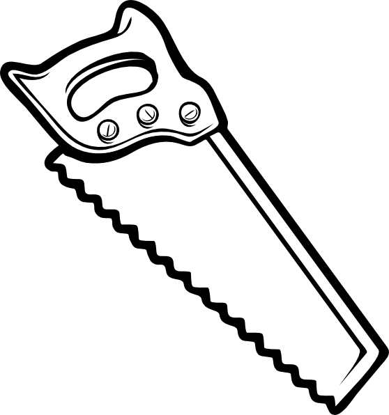 558x596 Hand saw drawing Saw Clip Art