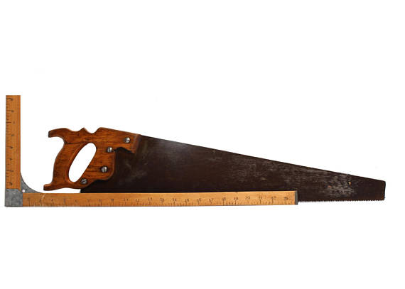 570x407 Hand Painted Warranted Superior Hand Saw Elk Silhouette