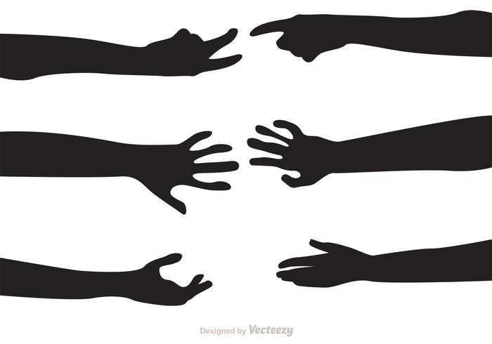 700x490 Silhouette Hand Reaching Vectors