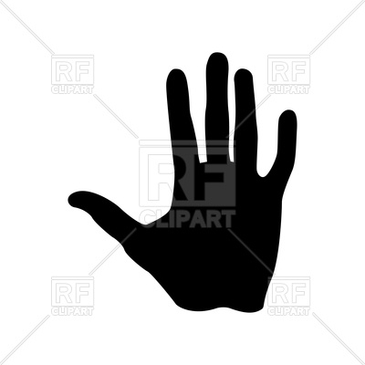 400x400 Human Hand Silhouette