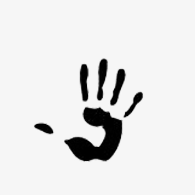 650x650 Black Handprints, Handprint, Black Png And Psd File For Free Download