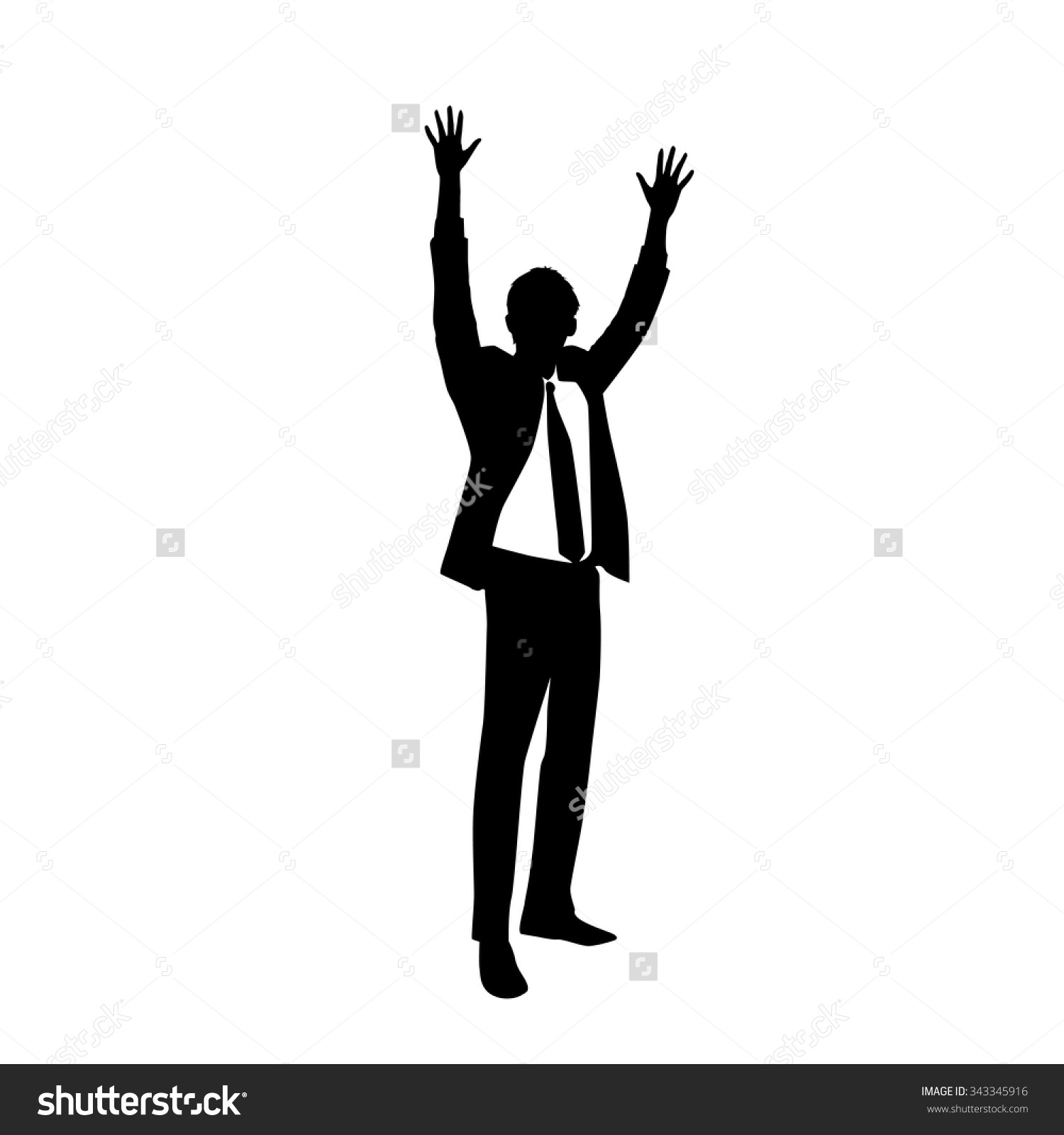 1500x1600 Raising Hands Silhouette Clipart