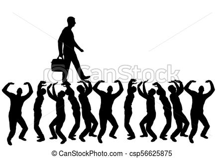 450x319 Silhouette Vector Of A Walking Selfish And Narcissistic Man