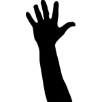 150x150 Hands Up Silhouette Public Domain Vectors