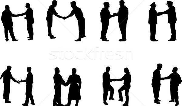 600x351 Handshake Situation Silhouettes Vector Illustration Slobodan