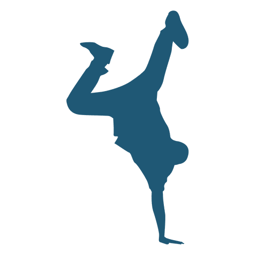 512x512 Hip Hop Dancer Man Handstand Silhouette