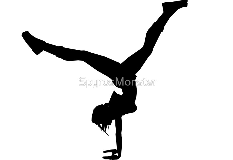 800x550 Lara Croft Handstand (Angel Of Darkness Silhouette) Art Prints By