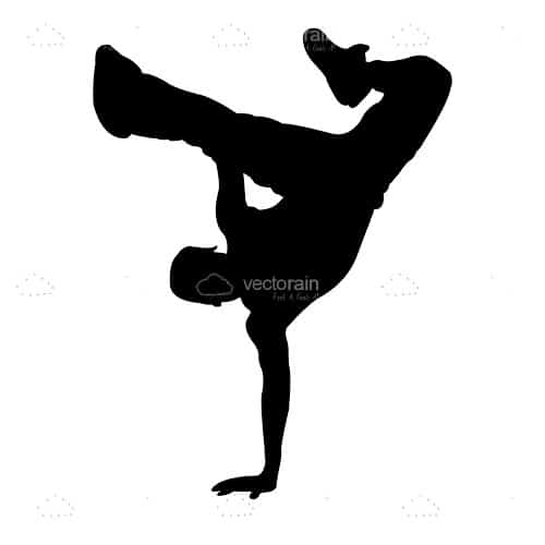500x500 Silhouette Of A Dancing Boy Performing Handstand