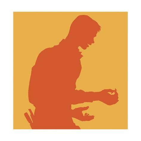 473x473 Silhouette Of Handyman Poster By Pop Ink