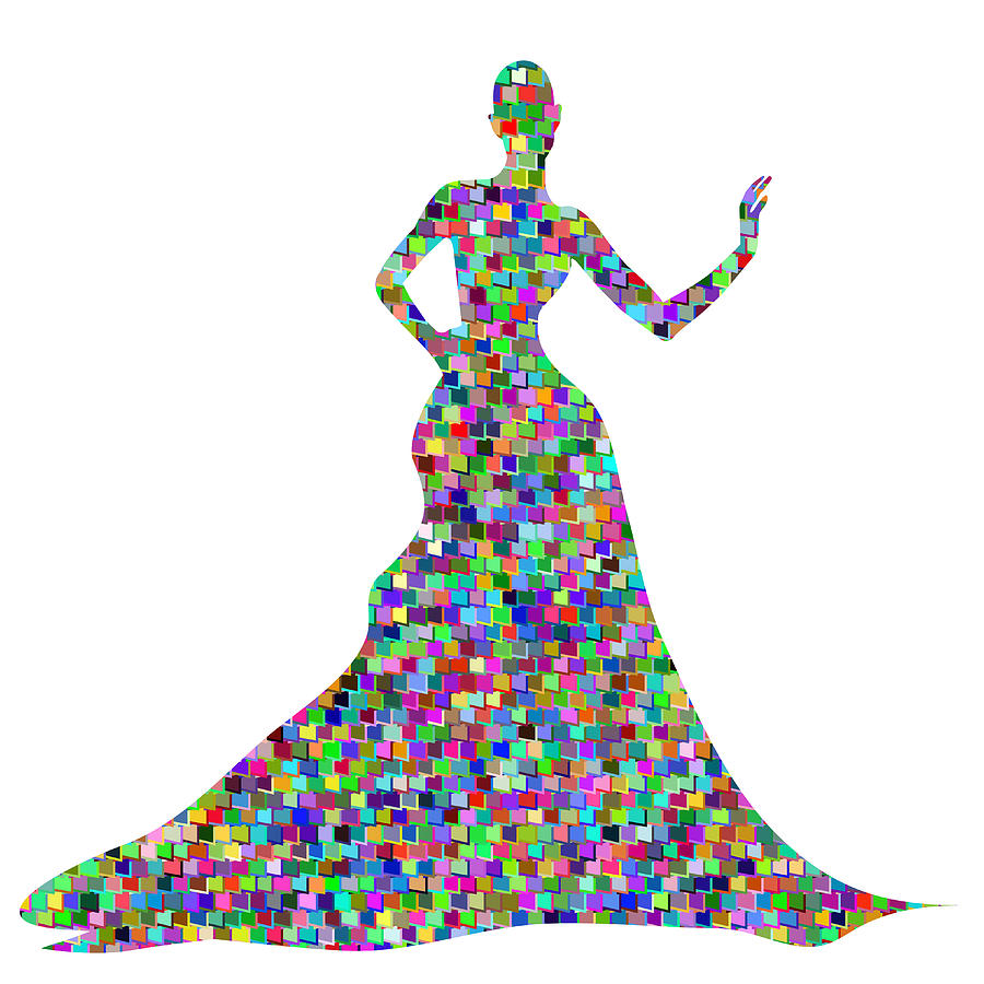 900x900 Silhouette Female Mannequin And Black Iron Hanger Photograph By