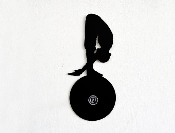 570x433 Yoga Positions Silhouette Wall Hook Coat Hook Key Hanger