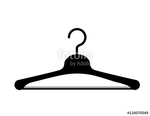 500x389 Clothes Hanger Hook Isolated Icon Design, Vector Illustration