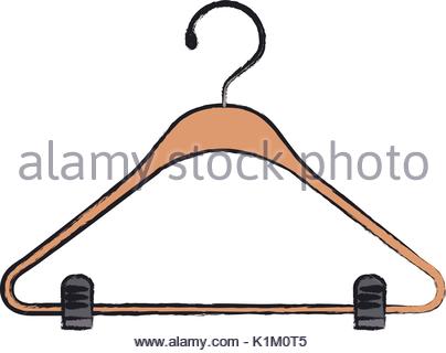 404x320 Colored Blurred Silhouette Of Clothes Hanger Icon Stock Vector Art