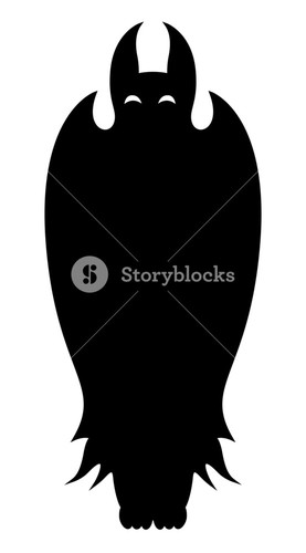 277x500 Bat Hanging Upside Down