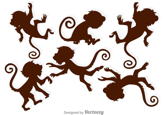 700x490 Brown Monkey Silhouettes