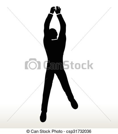 414x470 Eps 10 Vector Illustration In Silhouette Of Businessman