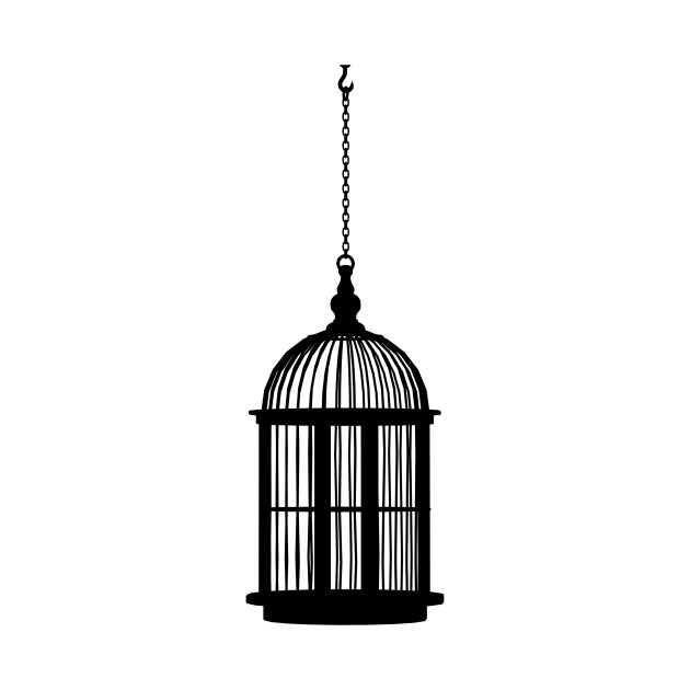 630x630 Limited Edition. Exclusive Hanging Bird Cage Silhouette