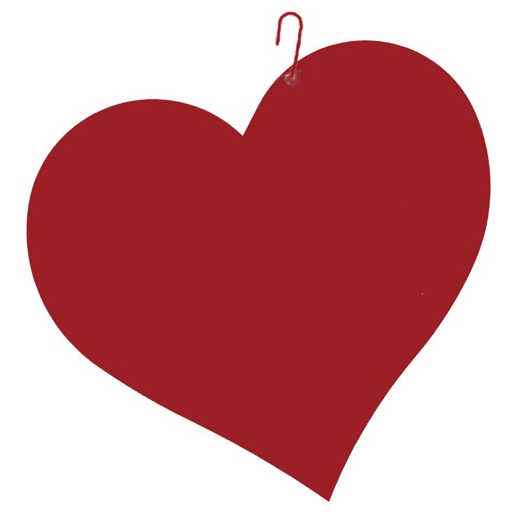 746x753 Red Heart Hanging Silhouette