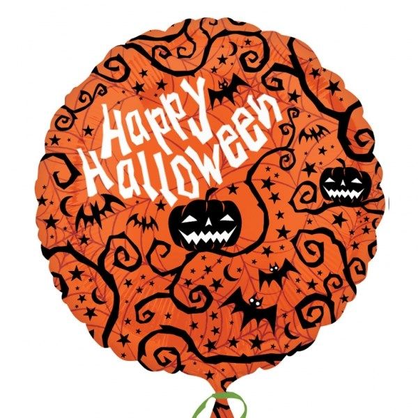 600x600 Happy Halloween Silhouettes 18 Foil Party Balloon Tfphalloween