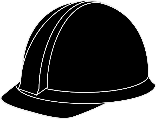 600x459 White Hard Hat Clip Art