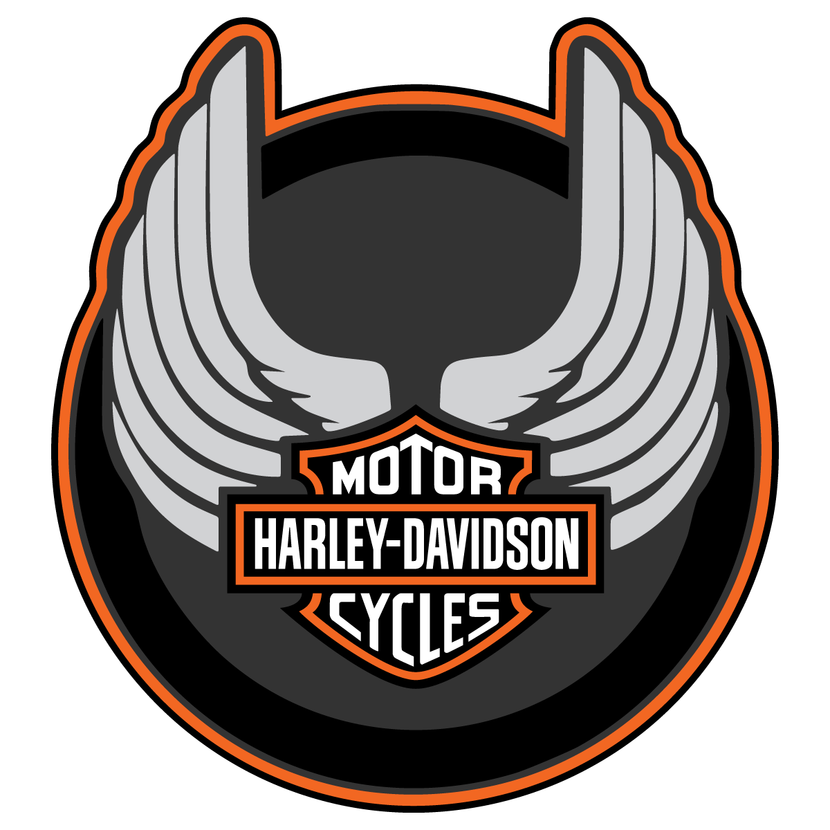 Download Harley Davidson Logo Silhouette at GetDrawings.com | Free ...