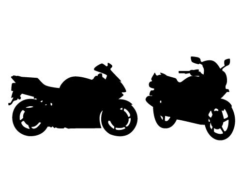 500x350 Motorcycle Silhouette Clip Art