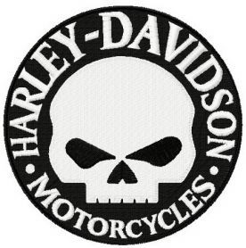 276x278 Harley Davidson Willie G Logo Embroidery Design Machine