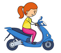 210x183 Clipart Girl On Motorcycle Retro My Trip To Harley Davidson Summer