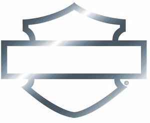 300x245 Harley Davidson Shield Decal Motorcycle Bike Sticker Window Chrome