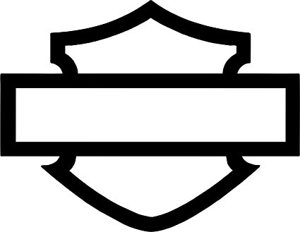 425x329 Harley Davidson Window Bar Amp Shield Silhouette Die