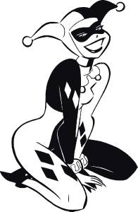 196x300 Harley Quinn Decal Wall Sticker Home Decor Art Vinyl Stencil