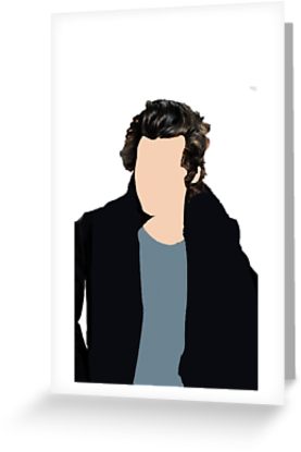 277x415 Harry Styles Silhouette Greeting Cards By Only5sosbitch Redbubble