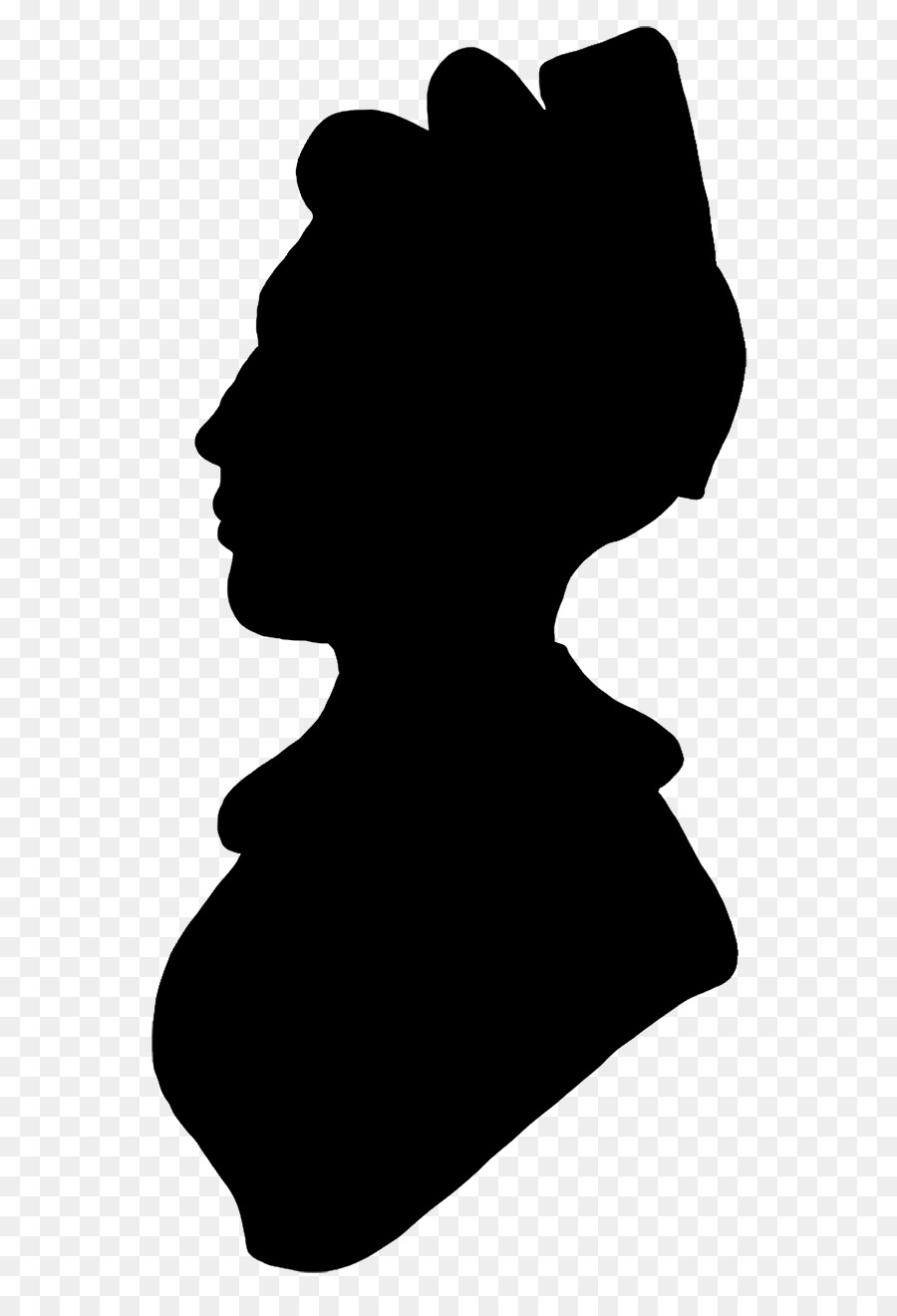 900x1320 Woman With A Hat Silhouette Female Clip Art