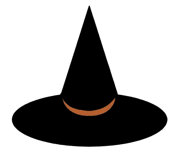 600x495 Witch Hat Clipart Silhouette