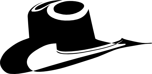 600x295 Cowboy Hat Silhouette Clipart