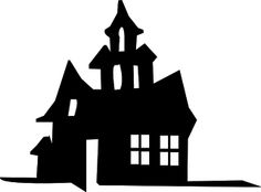 236x174 Haunted House Outline Clip Art