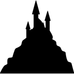 150x150 Haunted House Silhouette Image Public Domain Vectors