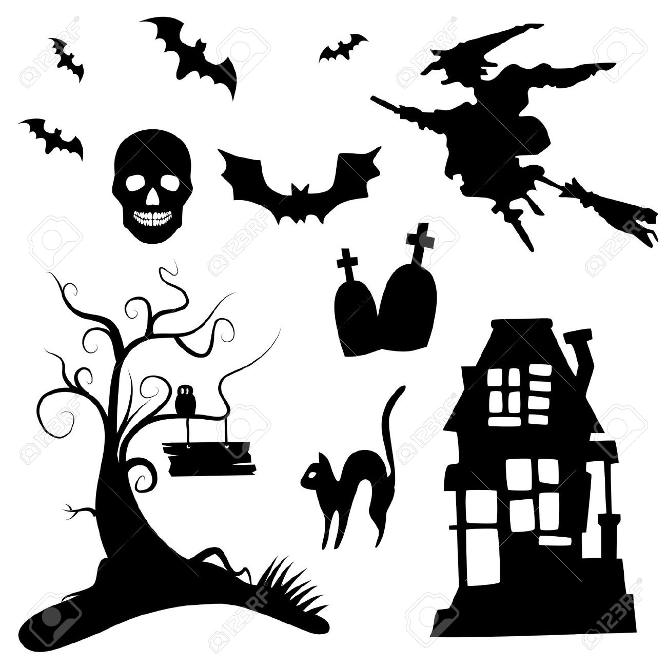 1300x1300 Halloween Window Silhouette Ideas