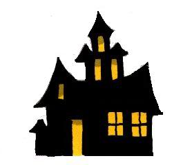 278x240 Halloween Stencil Haunted House Spooky For Crafts 5 In Ebay