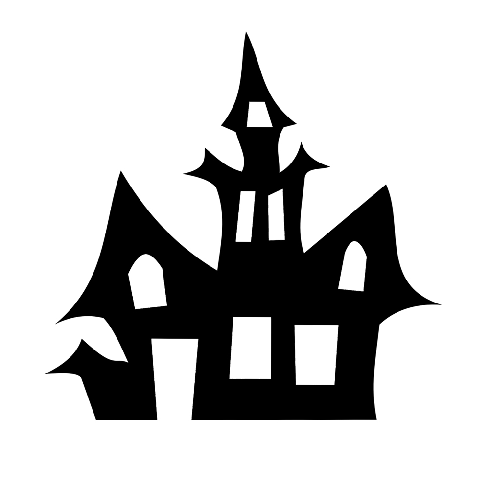 Haunted House Silhouette Clip Art at GetDrawings | Free download