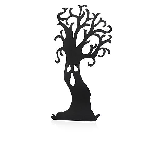 466x466 66 12 Metal Haunted Tree Silhouette Yard Decoration