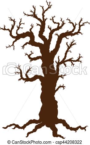 292x470 Silhouette Of Halloween Tree, Bare Spooky Scary Halloween