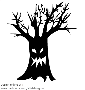 Haunted Tree Silhouette at GetDrawings | Free download