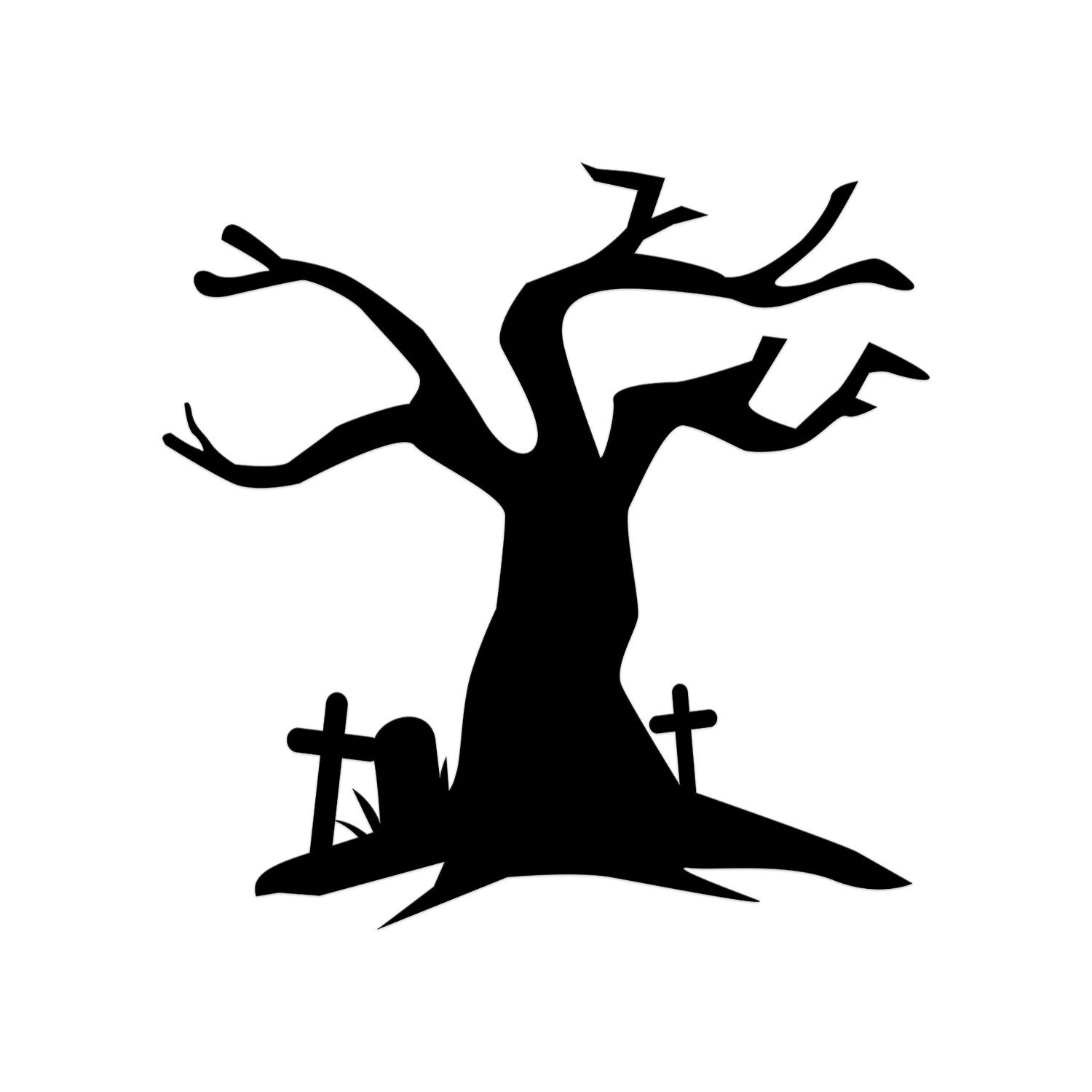 Haunted Tree Silhouette at GetDrawings | Free download