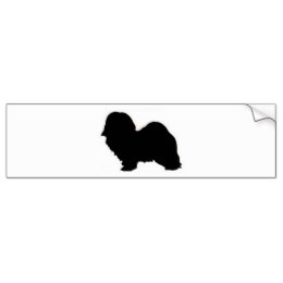 260x260 Havanese Cuban Bichon Bumper Stickers