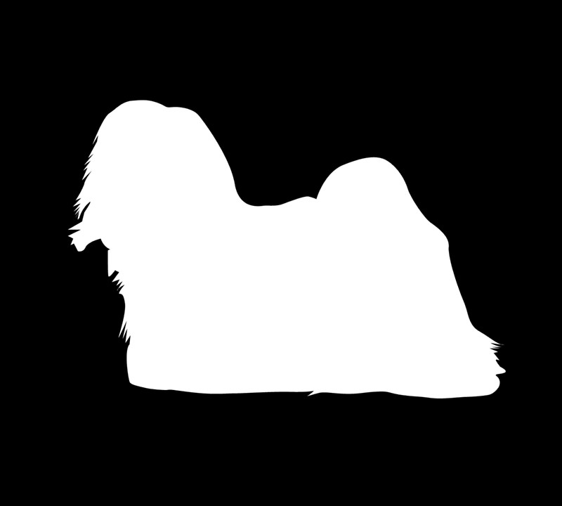 800x720 Lhasa Apso Silhouette Gift Idea Posters By Value123 Redbubble