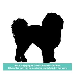 236x236 Havanese Dog Silhouette