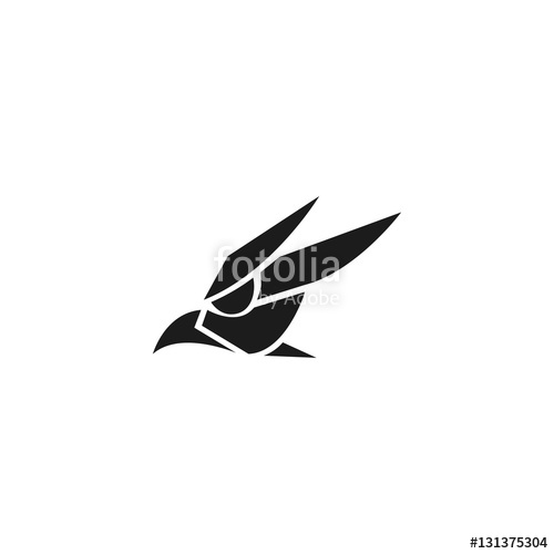 500x500 Hawk Or Falcon Head Silhouette Logo Stock Image And Royalty Free