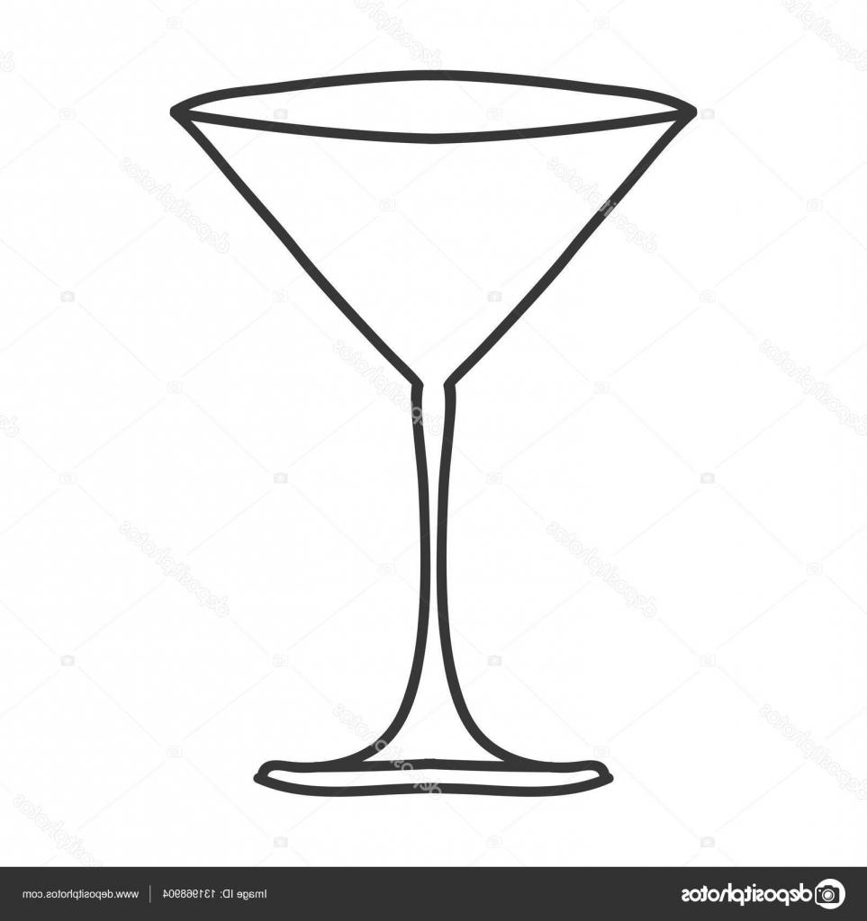 963x1024 Hd Stock Illustration Silhouette Monochrome With Martini Glass