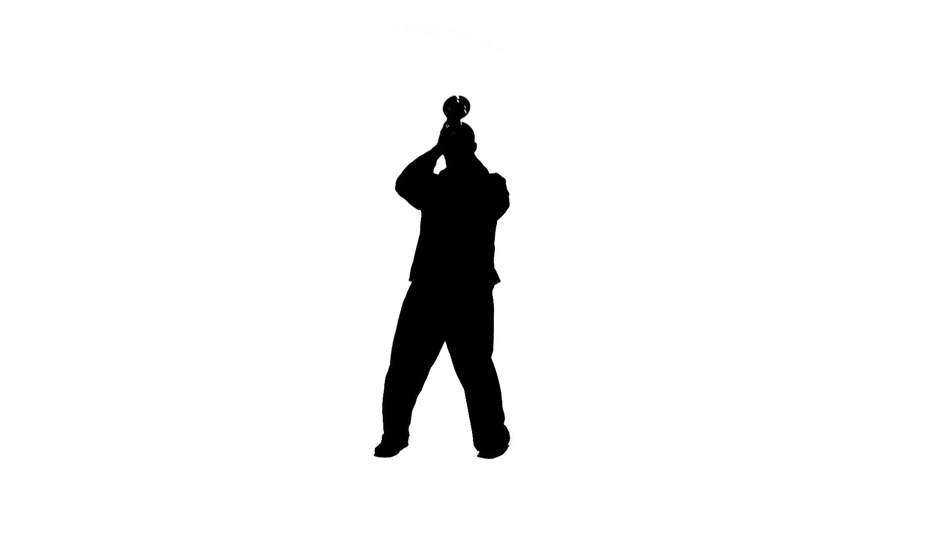 1920x1080 Man Plays The Trumpet In A Studio, Holding The Instrument Up High